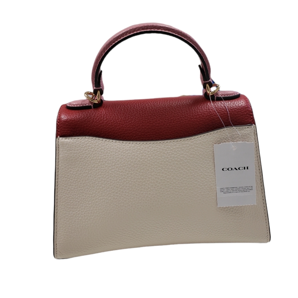 Coach Red Multi  Women's Pepper Satchel - Picture 8 of 12